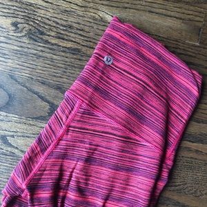 Stripped high waisted leggings